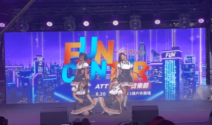Screenshot of a Kirabase idol-trainee performance referenced in the May 2024 visit account.