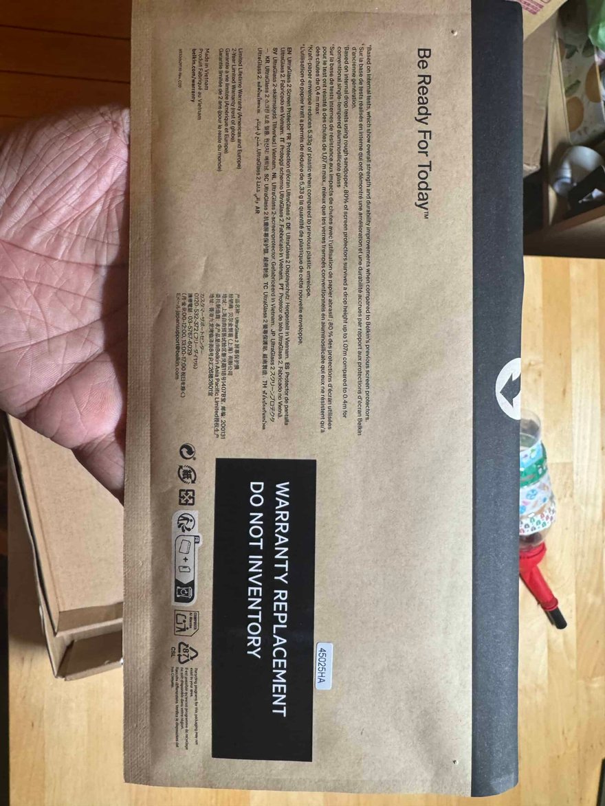 Belkin 保護貼換貨新品與包裝內容